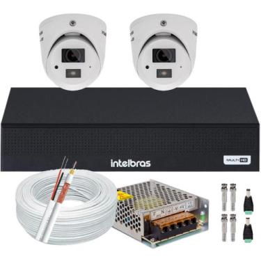 Imagem de Kit Intelbras 2 Cameras de Segurança Vhd 3220d Mini Com áudio e microf