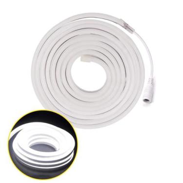 Imagem de Mangueira Fita Led Neon Flexível Decoração 12v 5m - DS, Branco-frio