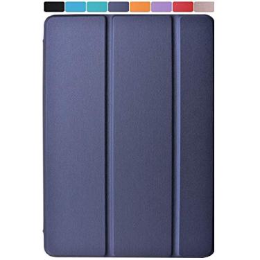 Imagem de DuraSafe Cases Capa flip para iPad 10,5 polegadas Air 3ª geração [PRO 10.5 Air 3] 2017/2019 MUUL2LL/A MUUK2LL/A MUUJ2LL/A MQDX2LL/A MQDT2LL/A MQDW2LL/A MQDY2LL/A MQDY2LL/A Capa flip inteligente ajustável - azul marinho
