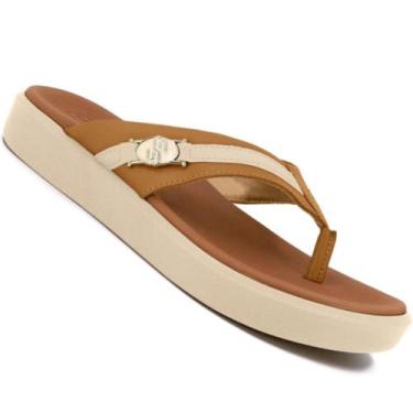 Imagem de Chinelo Usaflex Al0102 Feminino, Camel, 36