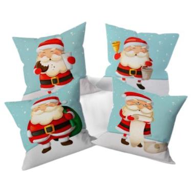 Imagem de Kit 4 Capas de Almofadas Natalinas Decoração - Gabi Flor Confecções, N