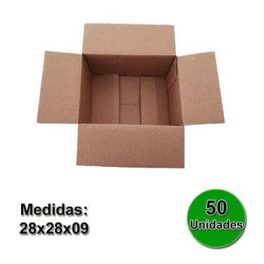 Imagem de Embalagem Correio 28x28x09 Pack 50 Unidades Caixa papelão Sedex PAC - 