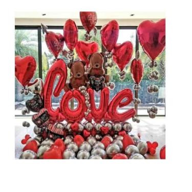 Imagem de Kit Dia dos Namorados  Balão Decoração Presente Dia das Mães - Festas 