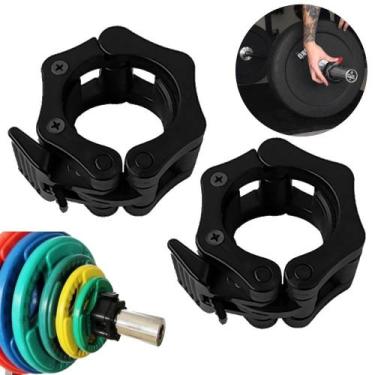 Imagem de Par de Presilha Trava para Barra Musculacao Olimpica 2 Polegadas  Live