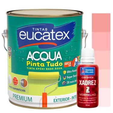 Imagem de Tinta Epóxi Branco Base Agua 3,6L p/ Azulejo Banheiro Cozinha + Corant