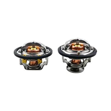 Imagem de Kit de termostato dianteiro e traseiro serve para Chevrolet Express Silverado GMC Savana Sierra 6.6L Duramax 2001-2017, substituição do termostato de refrigeração do motor 97241129 97241130
