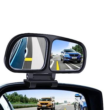 Imagem de Biqing Espelho auxiliar, preto, ajustável, retrovisor, retrovisor, ponto cego, retrovisor, para lado cego/retrovisor, universal, direito