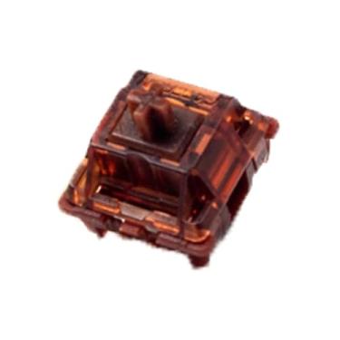 Imagem de GATERON Interruptores de teclado Phantom Brown, interruptores táteis de 55 gf RGB LED pré-lubrificados de fábrica para teclado mecânico MX (marrom, 110 peças)
