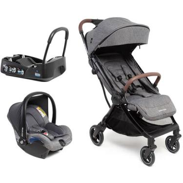 Imagem de Carrinho de Bebê Maxi Cosi Eva 3 TRIO 3 em 1 Travel System Berço Passe