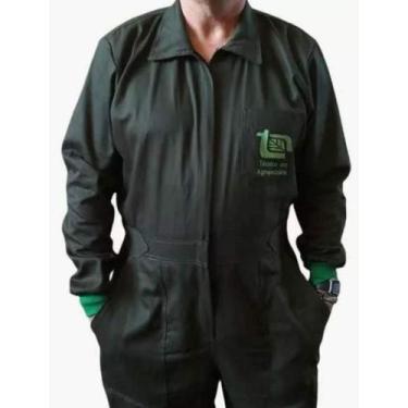 Imagem de Macacão Técnico Em Agropecuária Verde Escuro Masculino Manga Longa Fix