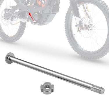 Imagem de IUVWISN Eixo de parafuso com porca para Sur Ron Surron LBX, eixo central central inferior para bicicleta suja elétrica Sur Ron X