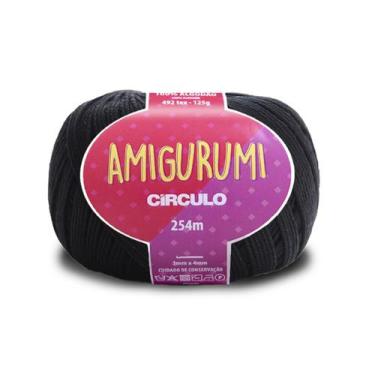 Imagem de Fio Amigurumi Círculo - 254m/125g - 8990-Preto - Circulo