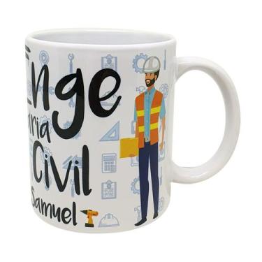 Imagem de Caneca Personalizada Carreira Engenharia Engenheiro Civil - GMH
