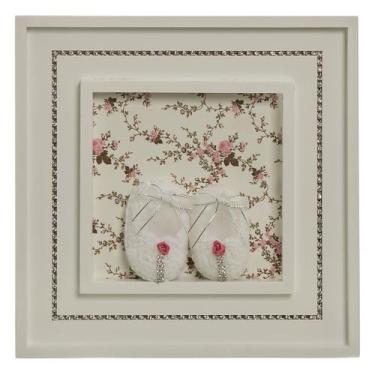 Imagem de Quadro Princesa Strass Sapatinhos Quarto Bebê Infantil Menina - Potinh