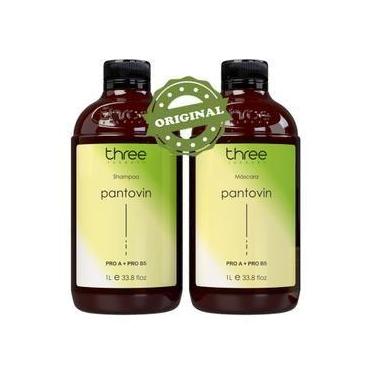 Imagem de Shampoo e Máscara Kit Pantovin 1 Litro - Three Therapy