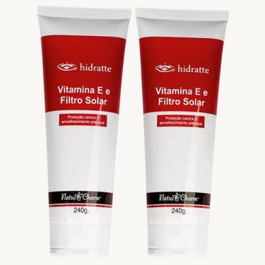 Imagem de Kit Hidratante Corporal Vitamina E e Filtro Solar - 2 Unidades - Natu 