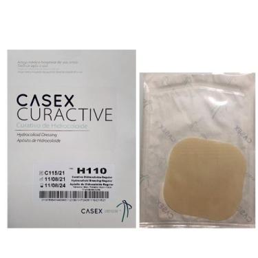 Imagem de Curativo Hidrocolóide P/ Queimaduras e Lesões 10x10cm Casex (10 Unid.)
