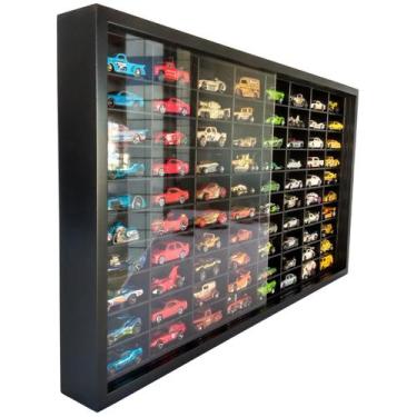 Imagem de Expositor 80 Nichos - Escala 1:64 carrinhos Preto cod 13083 - MAG ART 