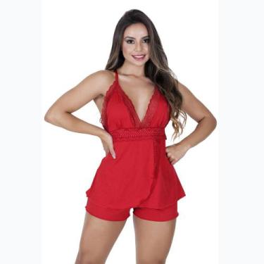 Imagem de Short Doll Com RendaVellfer VF - 43 Transpassado, Rubi, M