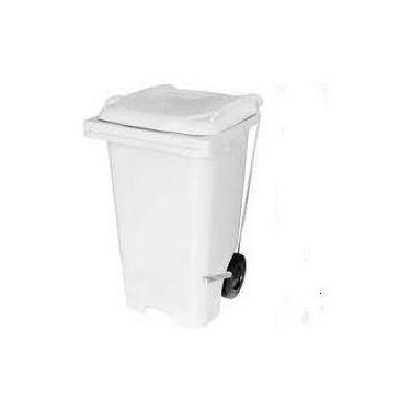Imagem de Contentor Plástico Lixeira Tipo Gari 240l Com Pedal Em Aço - JSN, Lara