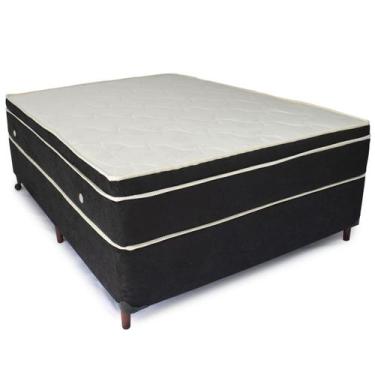 Imagem de Colchão Cama Box Casal 1,38x1,88x0,28 Espuma D33 Cor Preto - Kalaari L
