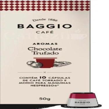 Imagem de Café em cápsula compatível nespresso aroma choco trufado baggio 10un