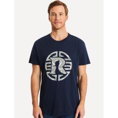Imagem de Camiseta Reserva Masculina Estampada R Mandarim Azul Marinho, M/M
