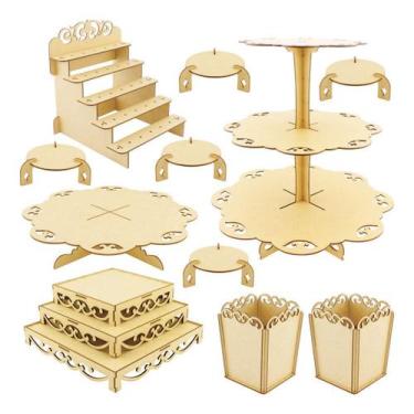 Imagem de Kit Festa Provençal Mdf Arabesco - Linha Temática - 613-A - Modernarte