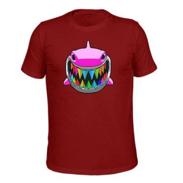 Imagem de Camiseta Plus Size 100% Algodão Malha 30.1 Estampada Shark Color - Sur