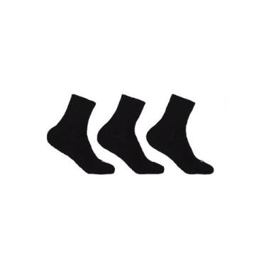 Imagem de Kit 3x1 Meia Cano Longo Atoalhado Masc Hoahi 39 ao 43, Preto, 39 ao 43