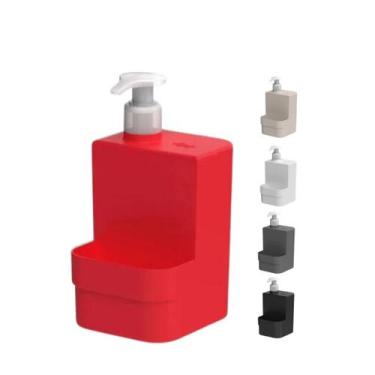 Imagem de Dispenser Porta Detergente Dosador Sabão Liquido e Esponja Bucha Para 