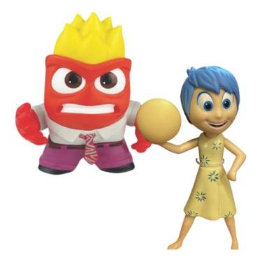 Imagem de Kit 2 Bonecos Divertidamente Alegria E Raiva Do Filme Disney Articulad