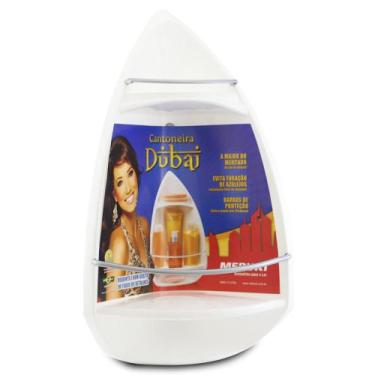 Imagem de Porta Shampoo Canto Cantoneira Banheiro Plástico Elegante Sem Furo Par