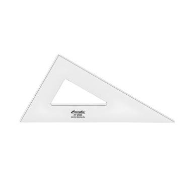 Imagem de Esquadro Acrílico Desetec Trident 60 16cm sem Escala 2616