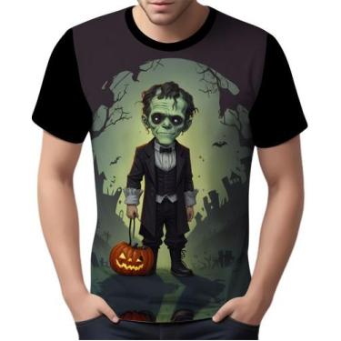 Imagem de Camisa Camiseta Tshirt Halloween Frankenstein Zombi Susto 1 - Enjoy Sh