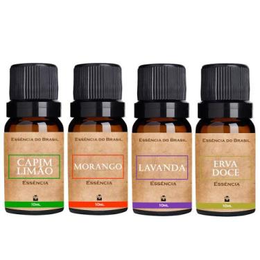 Imagem de Kit 4 Essências Aromatizador / Difusor Para Ambientes - Essência do Br