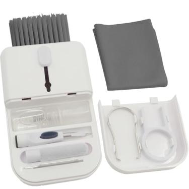 Imagem de Kit de limpeza de teclado de jogos para laptop, PC, acessórios para iPhone, iPad, MacBook Pro, Hatstart 11 em 1, spray de limpeza de tela de celular, fone de ouvido limpa caneta para Airpod, presentes