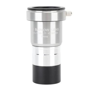 Imagem de Lente Barlow 2X, Lente Barlow para Telescópio de 1,25 Polegadas Com Interface de Conexão de Câmera de Rosca Vidro óptico Multirrevestido Oculares para Telescópio Astronômico