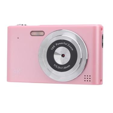 Imagem de Câmera Digital, Câmera de Vídeo Pequena 4K 48MP Com Tela IPS de 2,4 Polegadas, Zoom Digital 16X, Flash, Câmera Compacta para Estudantes Adolescentes (luz vermelha)