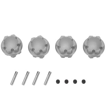 Imagem de Porca de Cobertura do Cubo da Roda RC de Liga de Alumínio Leve Cubo Hexagonal de 17 Mm Com Pinos para Carros RC (Ti)