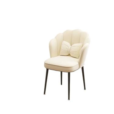 Imagem de Cadeira de escritório ergonômica Cloud Comfort - perfeita para uso doméstico e escritório (esponja confortável] pernas pretas - bege [almofada borboleta])