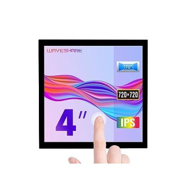 Imagem de Waveshare 4inch HDMI Capacitive Touch IPS LCD Display (C)720×720 Resolution Supports all versions of Raspberry Pi Optical Bonding Screen