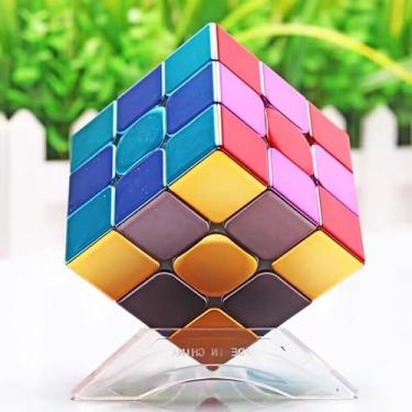 Imagem de Cuberspeed ShengShou Metal Cube stickerless Speed Cube Heavy 3x3 Metal Magic Cube