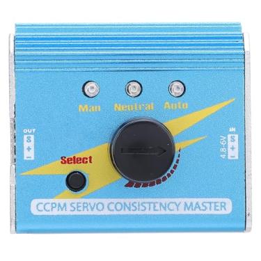 Imagem de Testador Servo RC, Testador Servo Digital Multi 3CH, Verificador de Controle de Velocidade de Consistência ECS Testador Servo de Concha de Alumínio RC para Barco de Helicóptero RC