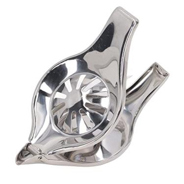 Imagem de Espremedor Manual de Limão Em Aço Inoxidável, Espremedor de Frutas Cítricas Laranja, Ferramentas de Cozinha para Uso Doméstico (Redondo)