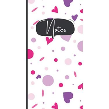 Imagem de Notes: Dot Grid Paper | Standard Traveler's Notebook | Purple Hearts and Dots Pattern Cover | 60 pages | Cream Paper: For daily journals, to do list, doodle, gratitude or bullet journals
