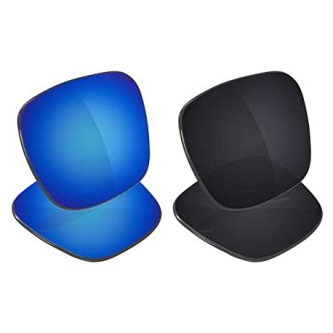Imagem de Galvanic Lentes de reposição para óculos de sol Oakley Turbine - Várias opções, Ice + Black Polarizado - Pacote Combo, 0