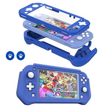 Imagem de Capa protetora para Nintendo Switch Lite, Capa Switch Lite com capa protetora de tela removível + Capa de mão compatível com Nintendo Switch Lite 2019 (Azul marinho)