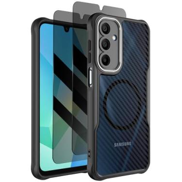 Imagem de Dahkoiz Capa para Samsung Galaxy A16, compatível com MagSafe, com protetor de tela de privacidade X2, [proteção da câmera] [proteção contra quedas de 4,5 metros] Capa magnética fina e leve para A16