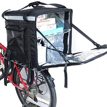 Imagem de Packir Pacoteir Pk-92Z: Saco Grande para Entrega de Pizza com Isolamento Térmico e Suporte para Copos, 16" Lx 16" Wx 16" H, Caixa Térmica para Entrega de Alimentos par